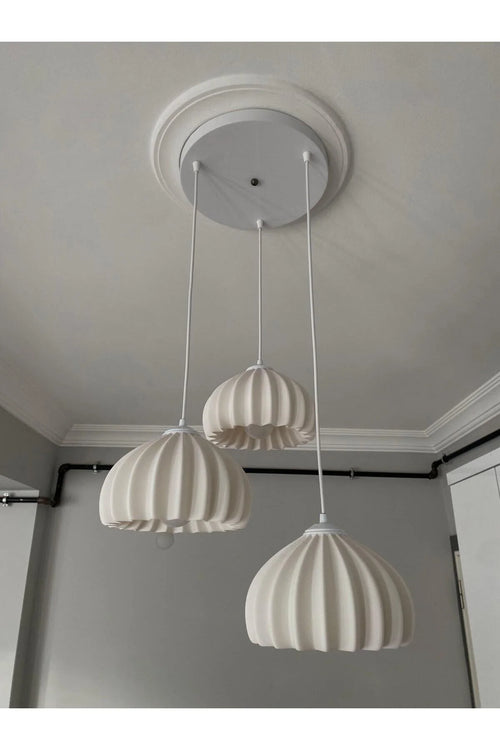 Solis Modern 3’lü Sarkıt Avize | Salon ve Mutfak Aydınlatması Şık Bohem Tarz
