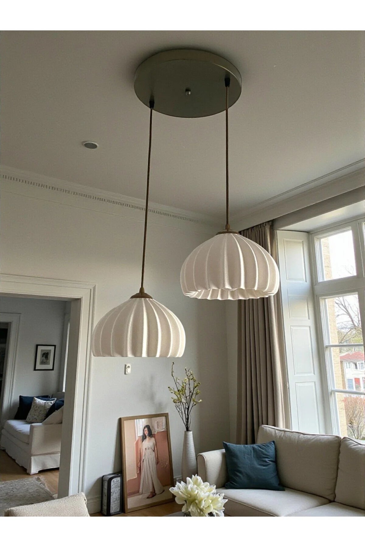 Solis 2’li Sarkıt Avize | Modern Tasarım İç Mekan Avizesi Pinterest ve Bohem Tarz