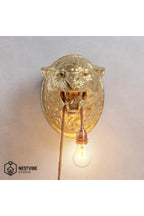 Leopar Başlı Şık Ve Modern Duvar Lambası NESTVİBE Özel Seri