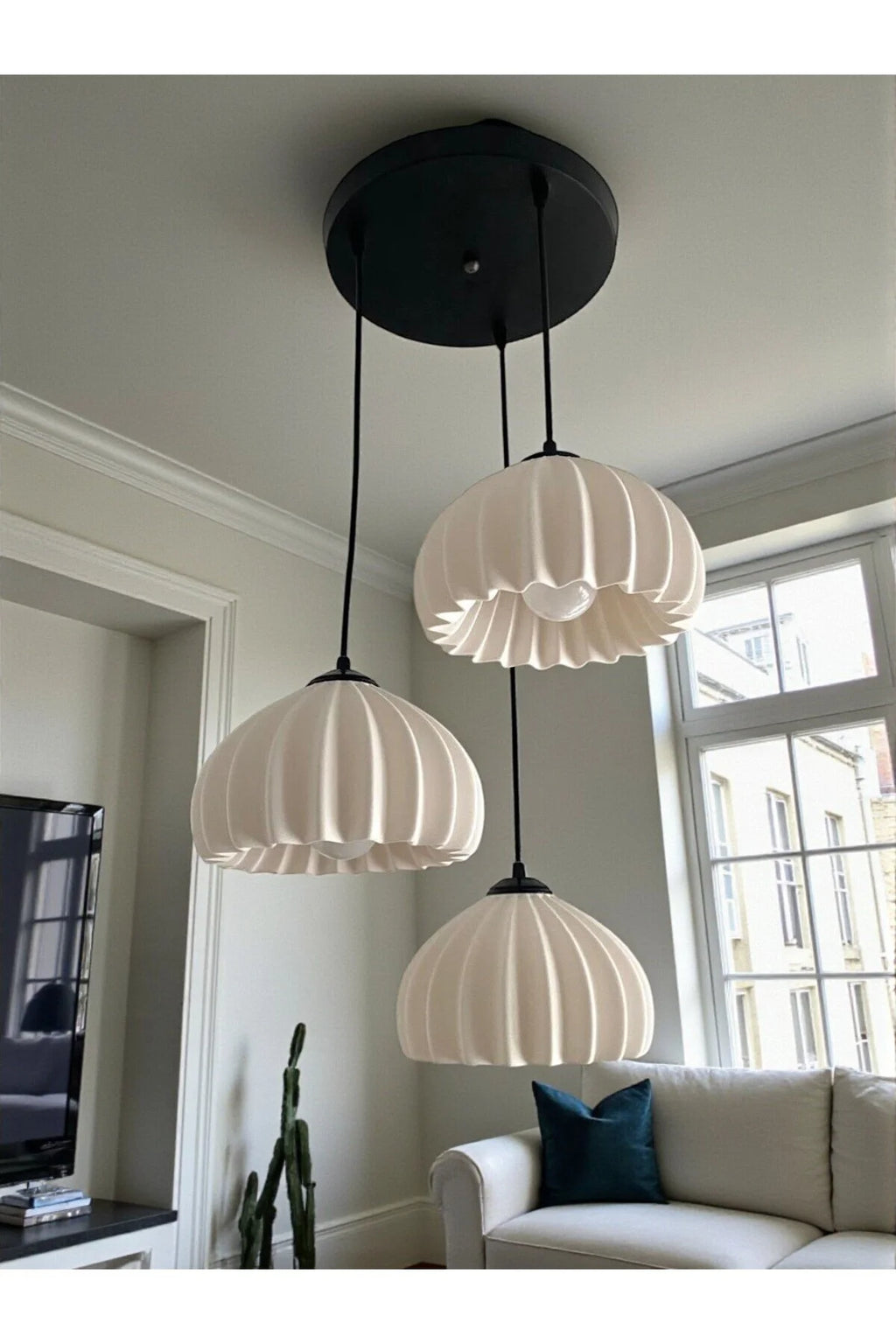 Solis Modern 3’lü Sarkıt Avize | Salon ve Mutfak Aydınlatması Şık Bohem Tarz