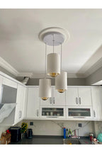 Pinterest Stil Beton Dokulu 3’lü Sarkıt Long Stone Avize