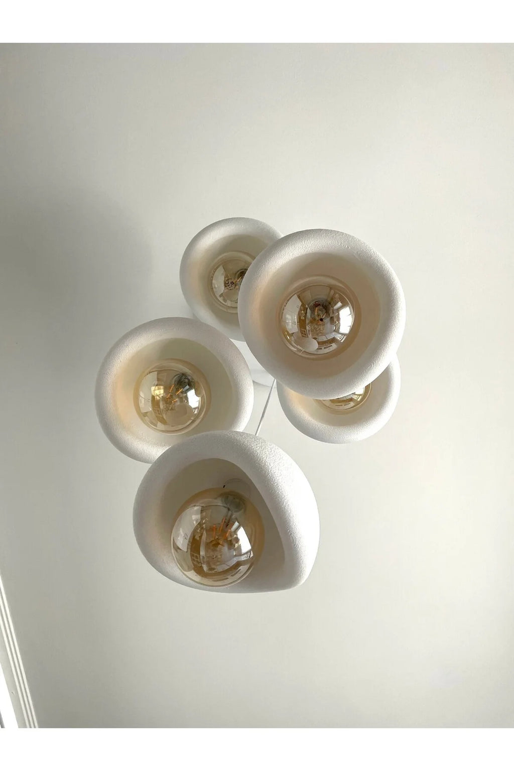 Modern 5'li Avize Beton Dokulu - Salon ve Oturma Odası İçin Şık Tasarım