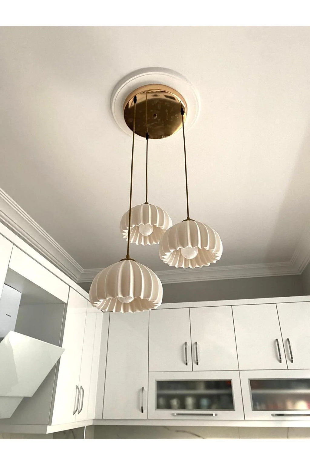Solis Modern 3’lü Sarkıt Avize | Salon ve Mutfak Aydınlatması Şık Bohem Tarz