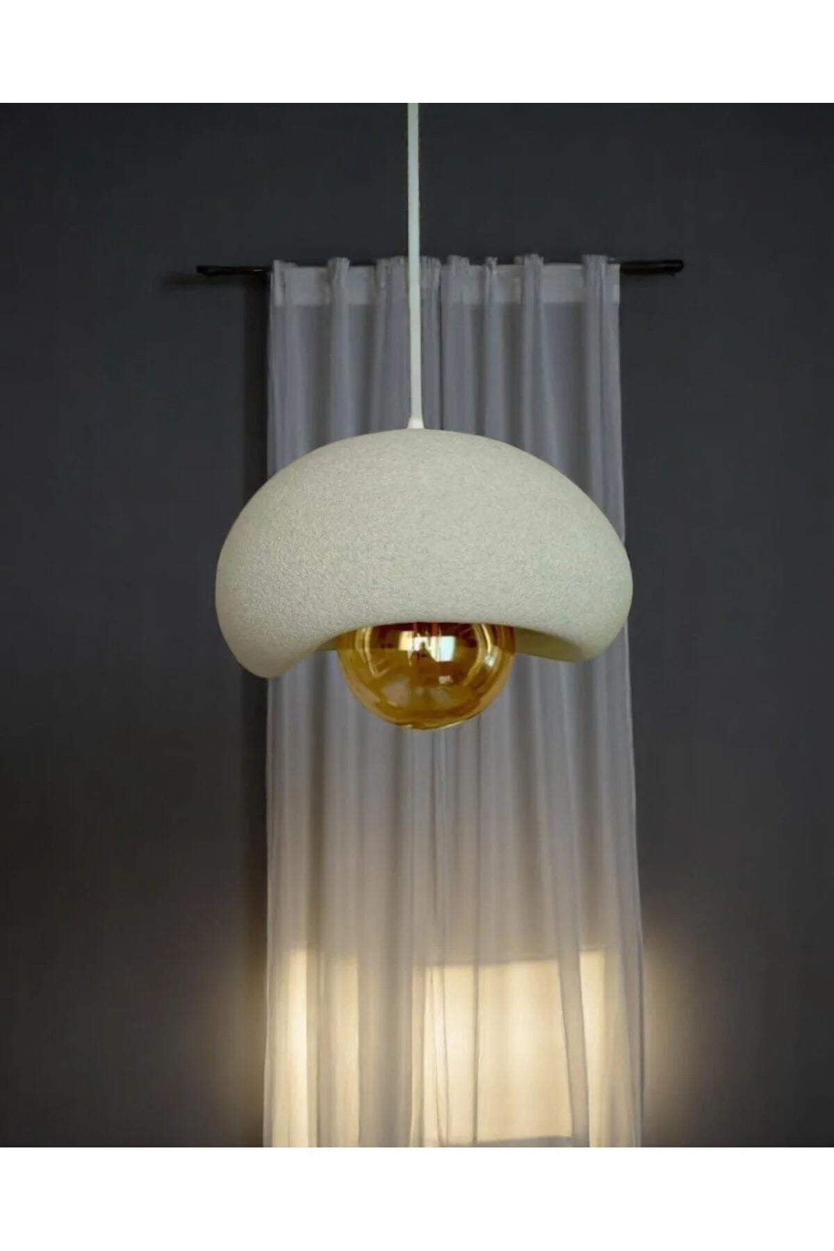 Beton Görünümlü Modern Şık Tarz Avize (25cm) | Oturma odası - Salon - Yatak odası