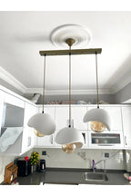 CAKA TEPSİLİ 3'lü Sarkıt Avize Rustik E27 Modern Avize Beton Görünüm Bohem