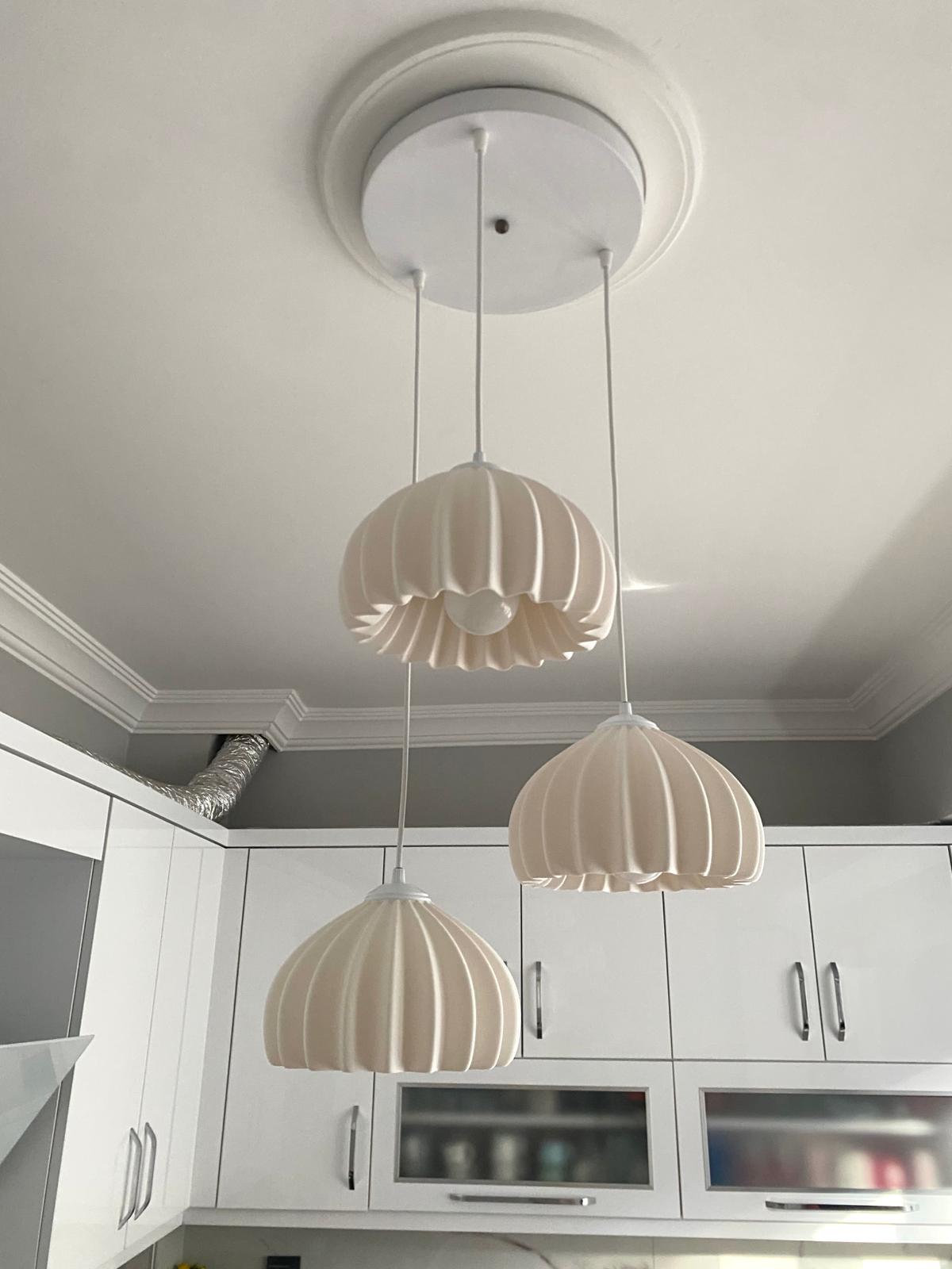 Solis Modern 3’lü Sarkıt Avize | Salon ve Mutfak Aydınlatması Şık Bohem Tarz